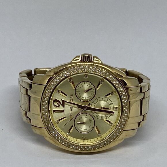 Michael Kors MK5691 Women's Gold Stainless Steel Analog Dial Quartz Watch MP67 - Picture 7 of 12